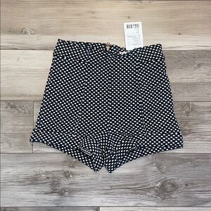 Black and White high waisted polka Dot Women's Hot Shorts from Urban Outfitters
